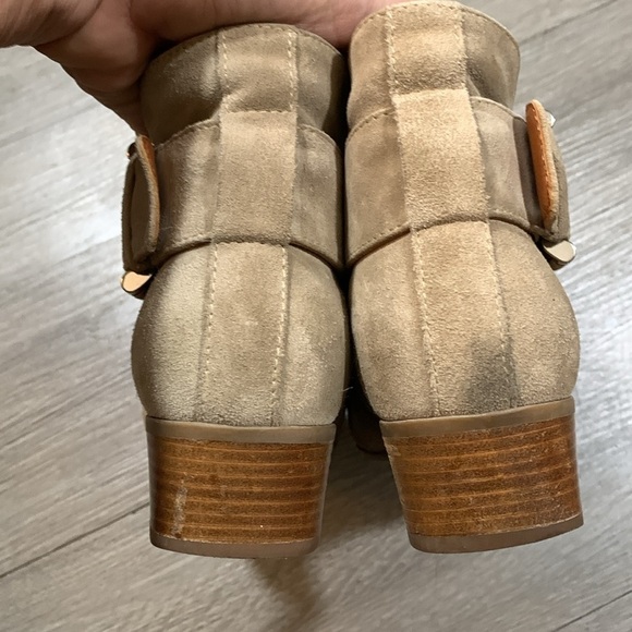 Aquatalia “Fiamma” Waterproof Taupe Suede Ankle Boots size 8 Made in Italy - Picture 6 of 12